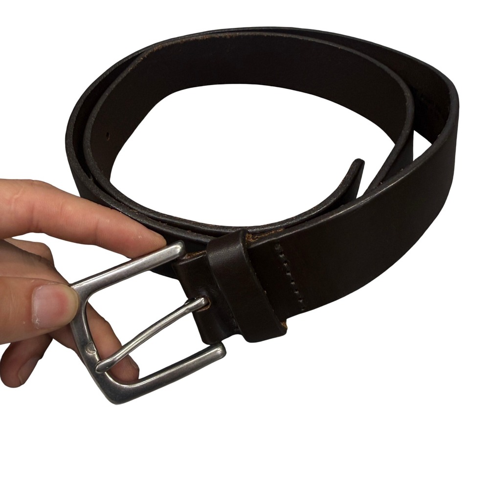 Gap Belt Mens 40 Brown Excellent Genuine Cow Leather Made in USA Buckle